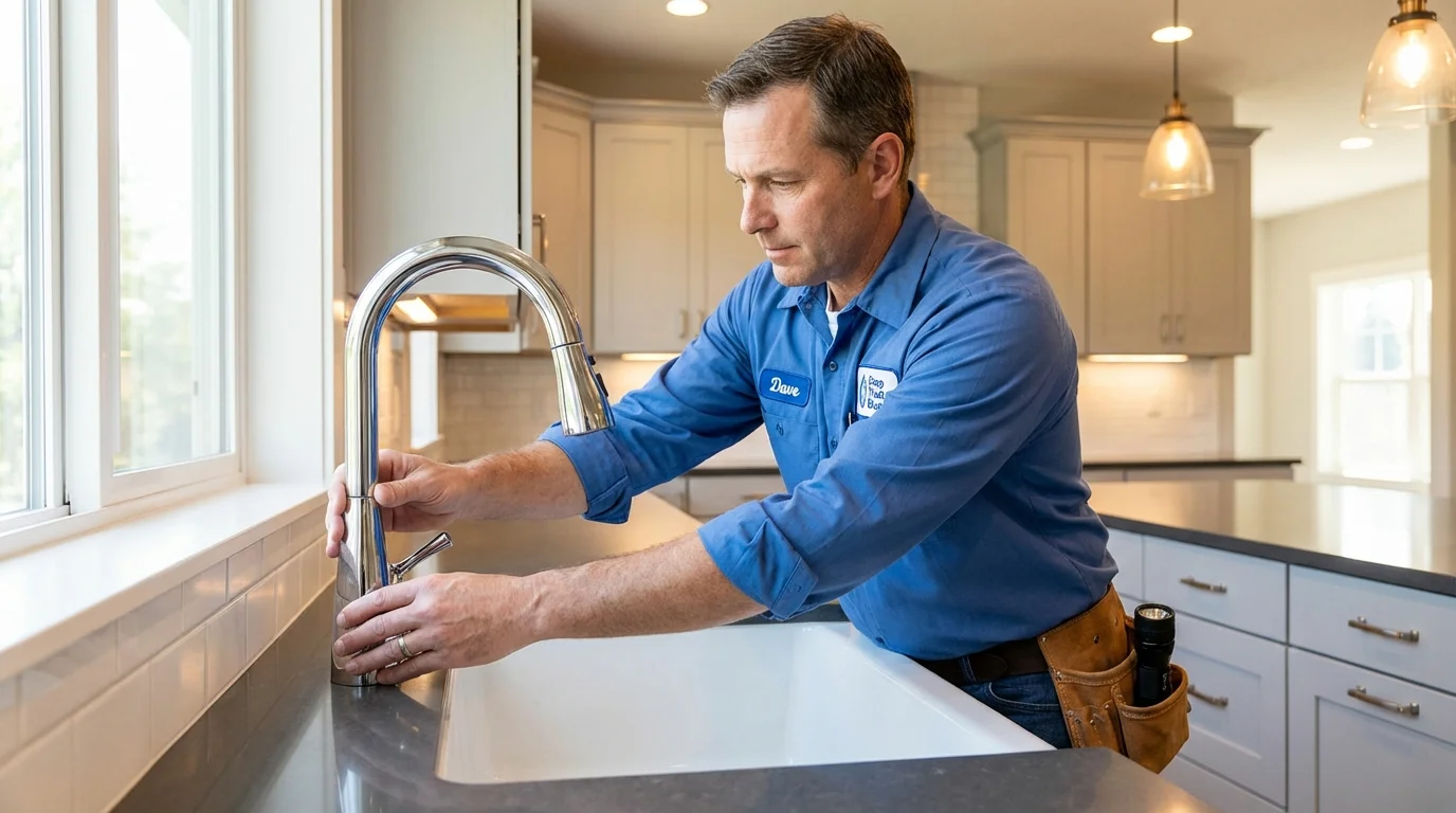 Kitchen faucet installation by Johns Plumbing LLC in Firestone