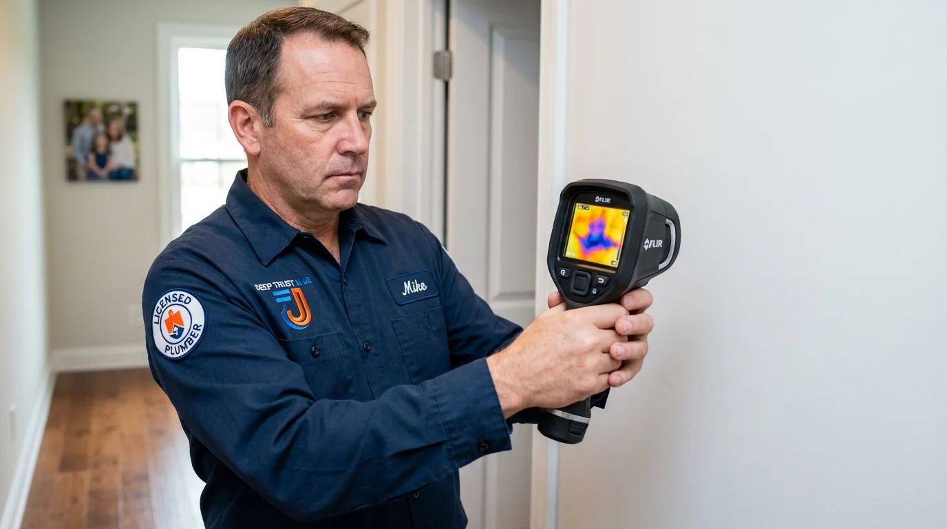 Thermal imaging leak detection by Johns Plumbing LLC in Firestone